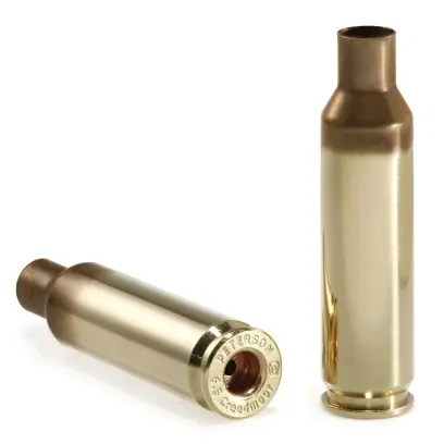 Peterson Match-Grade 6.5 Creedmoor LRP (Large Rifle Primer) łuski z wyżarzanymi szyjkami (50 szt.). Wyprodukowane w USA z naciskiem na precyzję, minimalne tolerancje produkcyjne i długą żywotność.